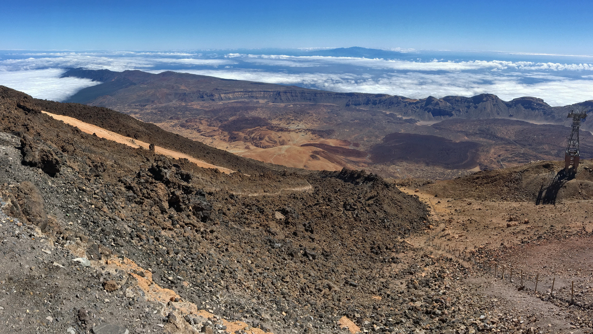 Der grandiose Blick vom Teide.