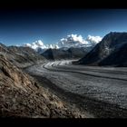 Der große Aletschgletscher ...