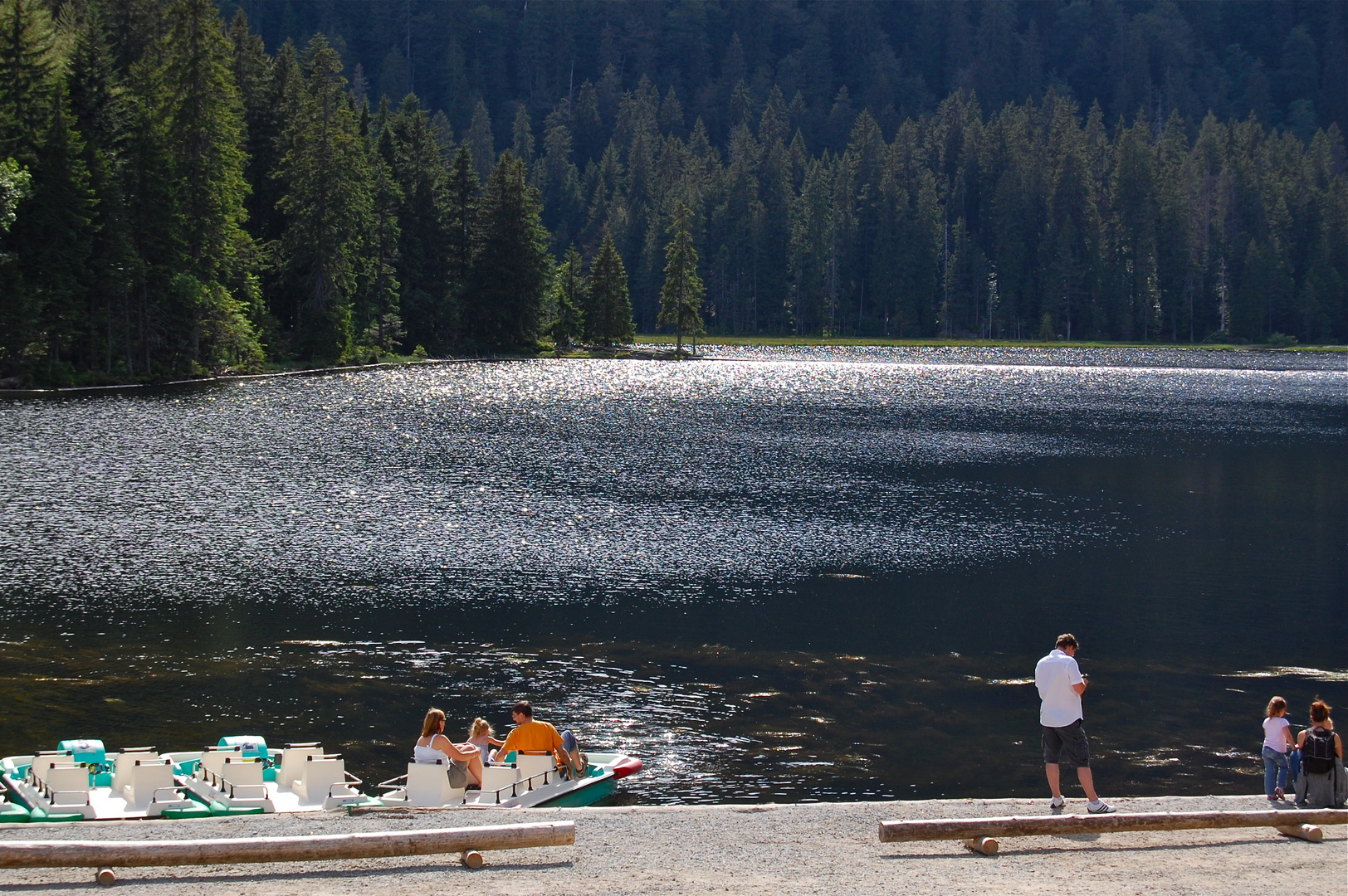 Der Große Arbersee im Gegenlicht