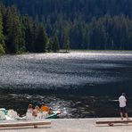 Der Große Arbersee im Gegenlicht