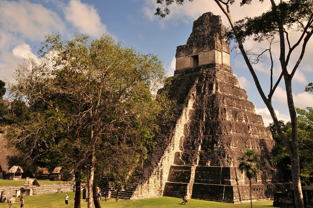 Der große Jaguar, das Wahrzeichen der Mayawelt in Tikal