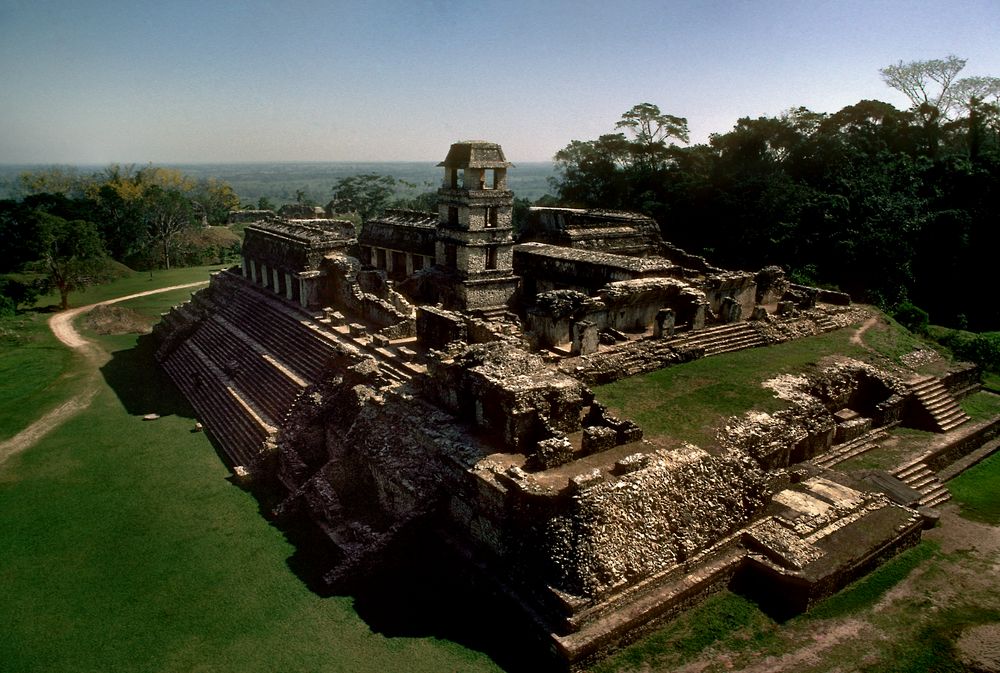 Der grosse Palast in Palenque