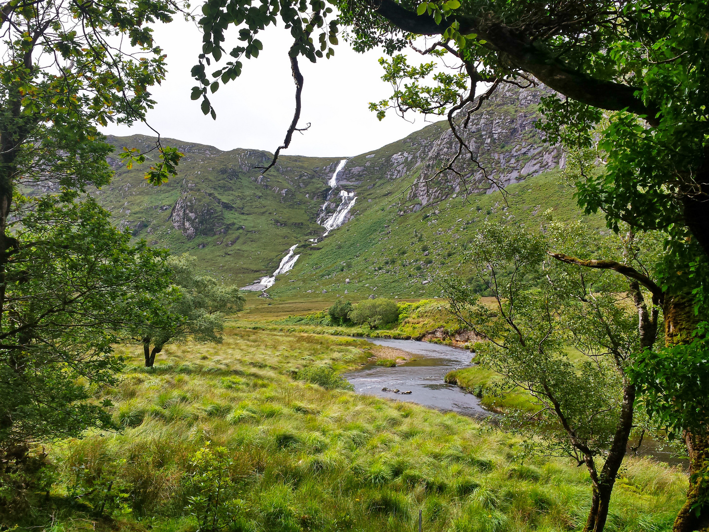 Der große Wasserfall im Glenveagh National Park