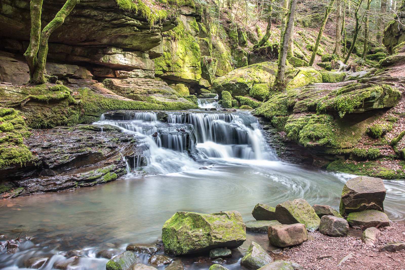 Der "große" Wasserfall im Monbachtal