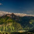 Der Große Widderstein im Abendlicht.