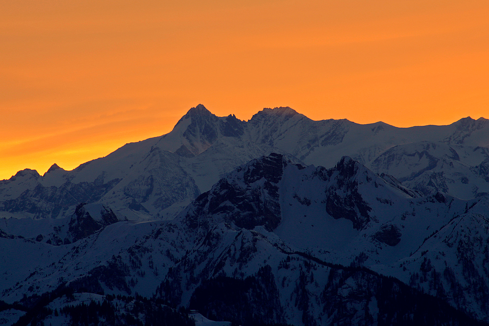 Der Großglockner im Abendlicht