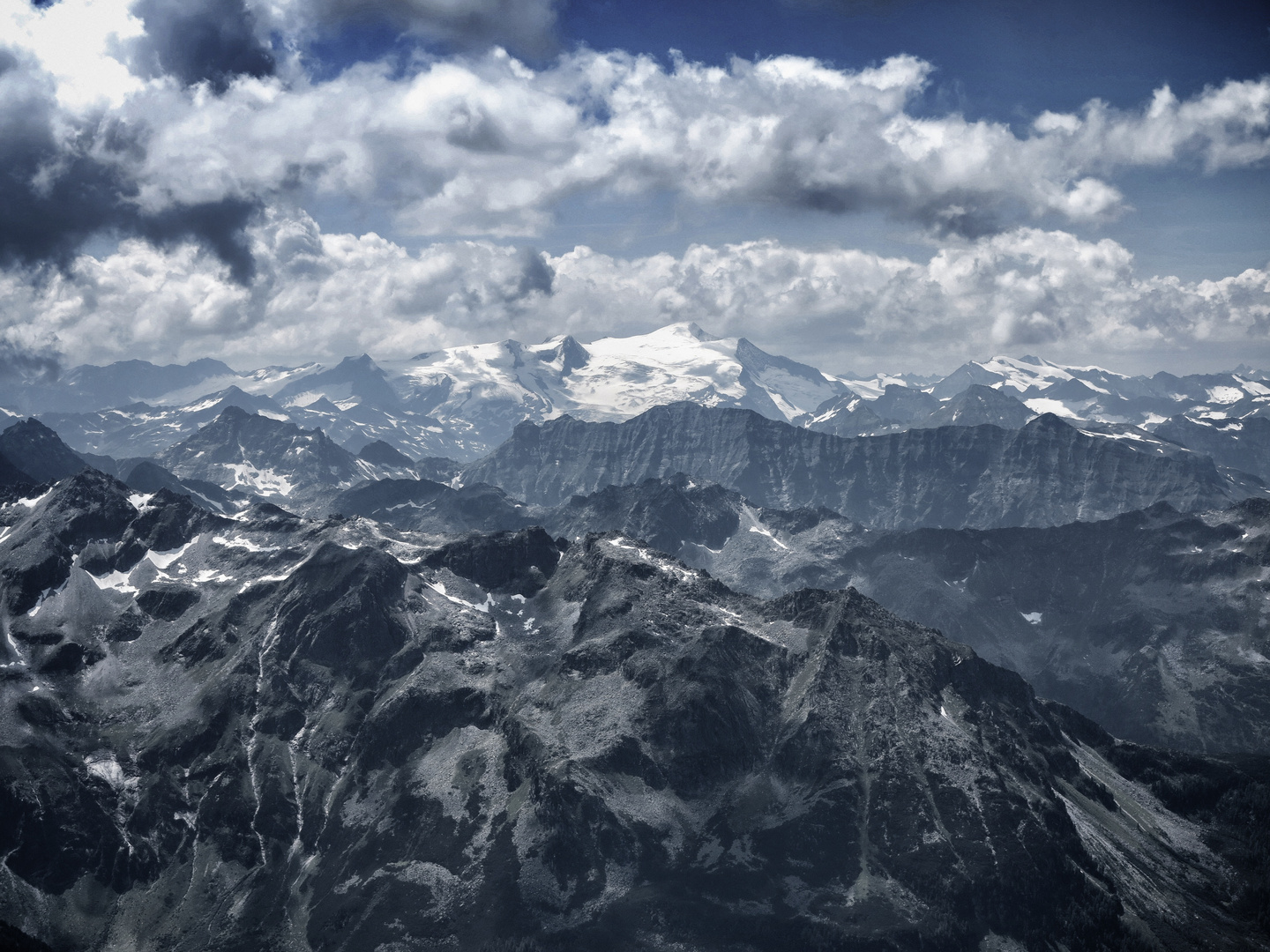Der Großvenediger (3657m) vom Kitzsteinhorn (3203m) aus gesehen