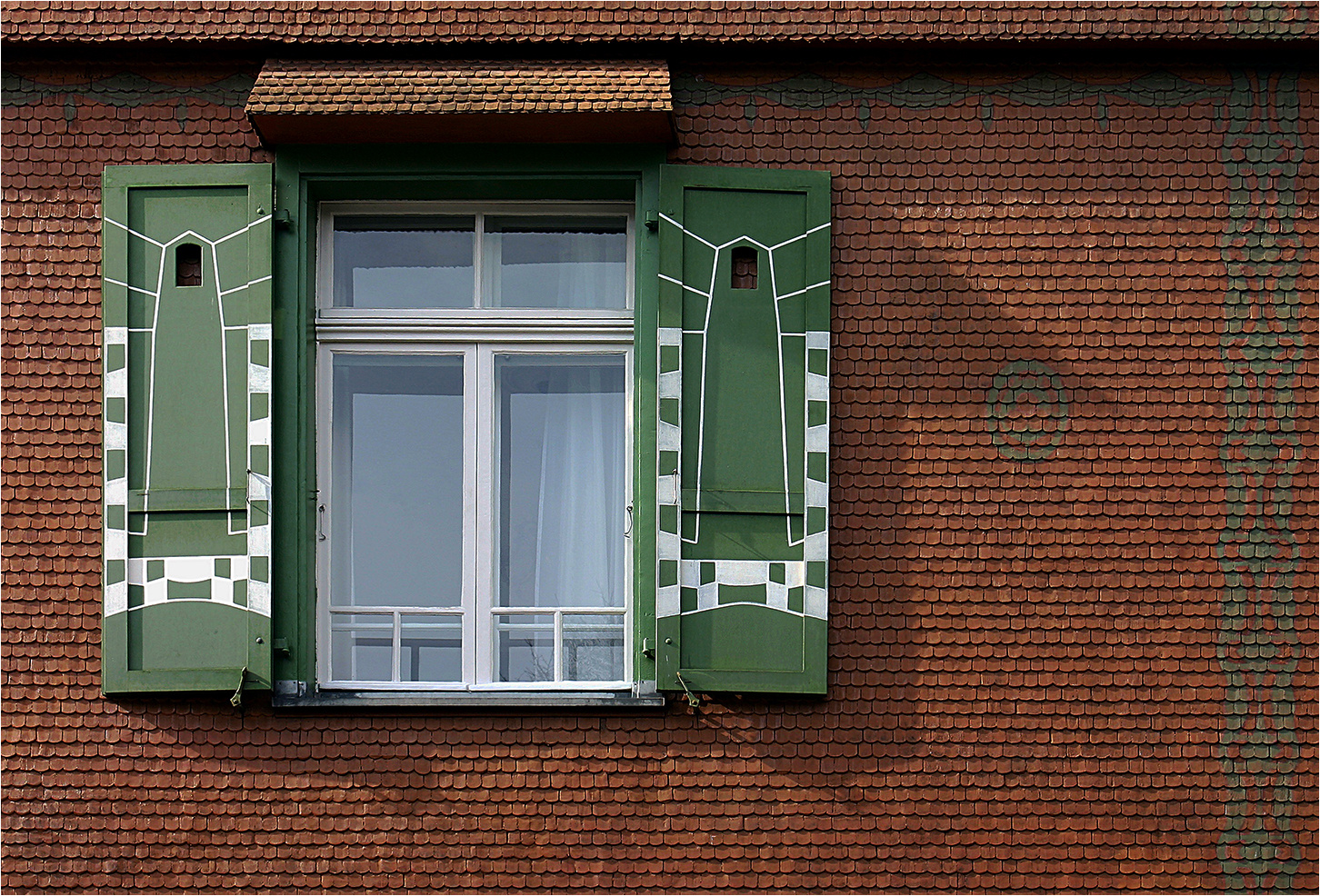Der grüne Fensterladen
