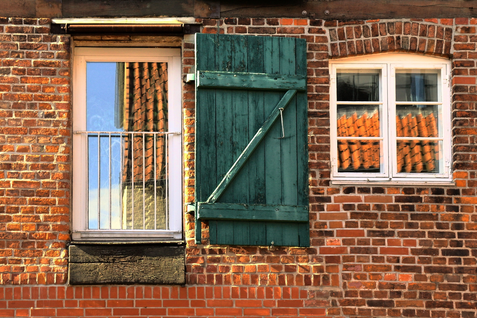 Der grüne Fensterladen