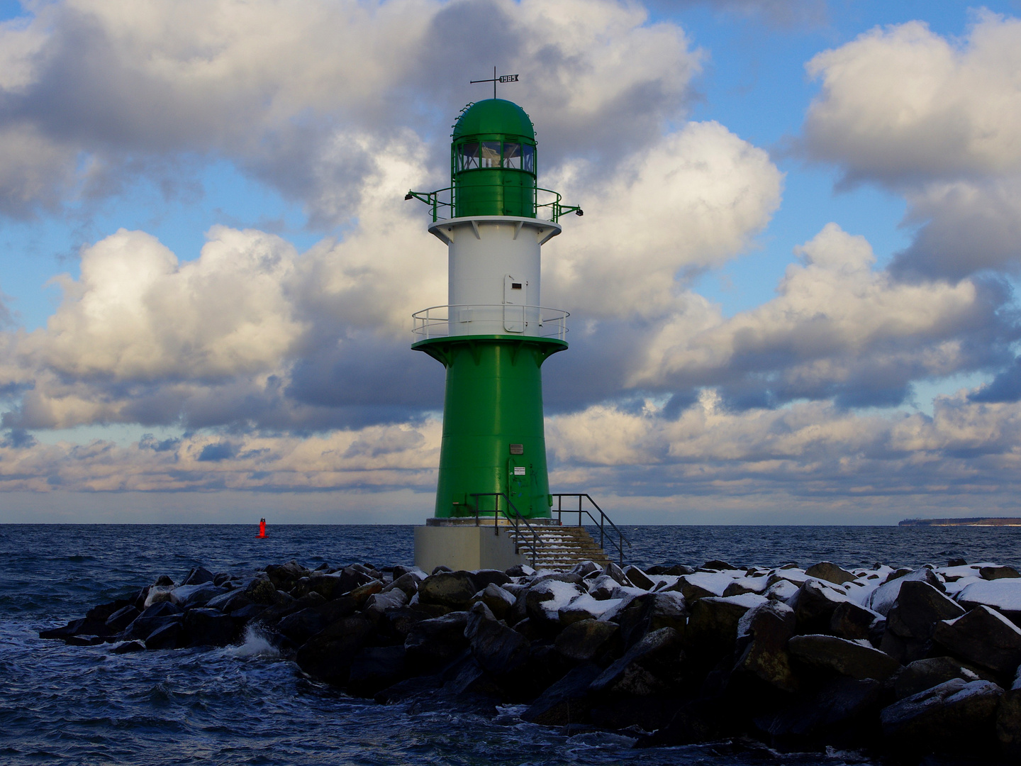 Der Grüne vor Warnemünde !