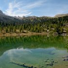 Der Grünsee liegt in der nähe der Schutzhütte...