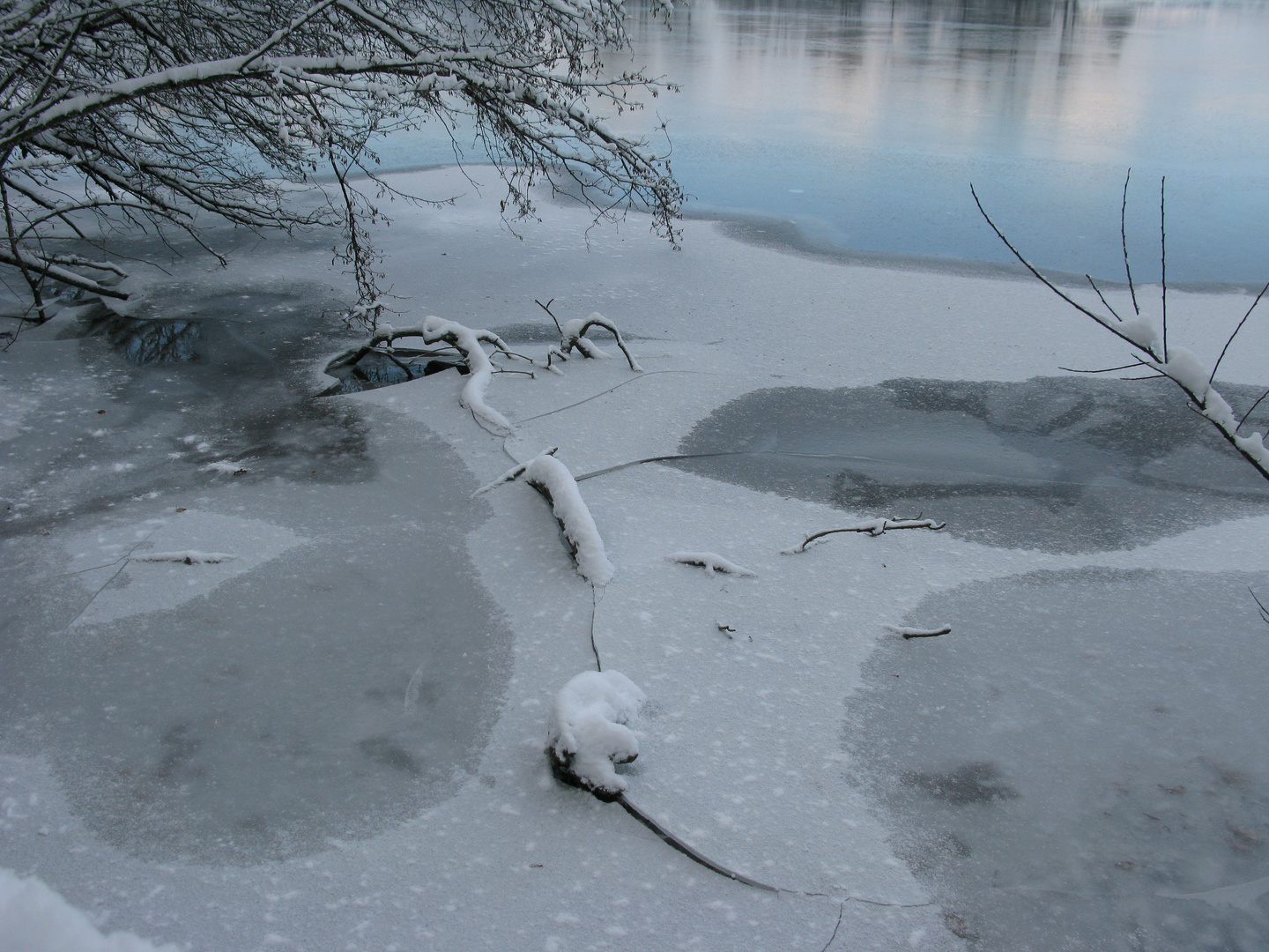 Der Gübsensee in St. Gallen im Winter