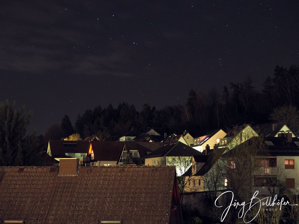 Der Gürtel des Orions über Nordhessen 