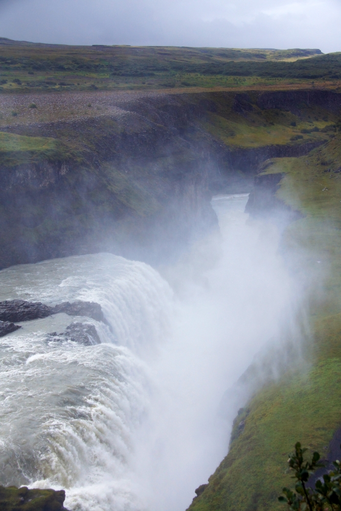 Der Gullfoss mit seiner Schlucht