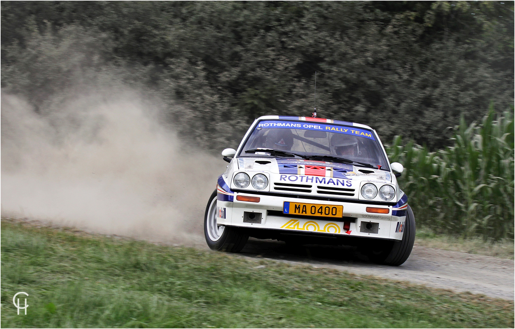 Der Guy Fréquelin Manta 400 Gr. B von 1983 beim Eifel Rallye Festival