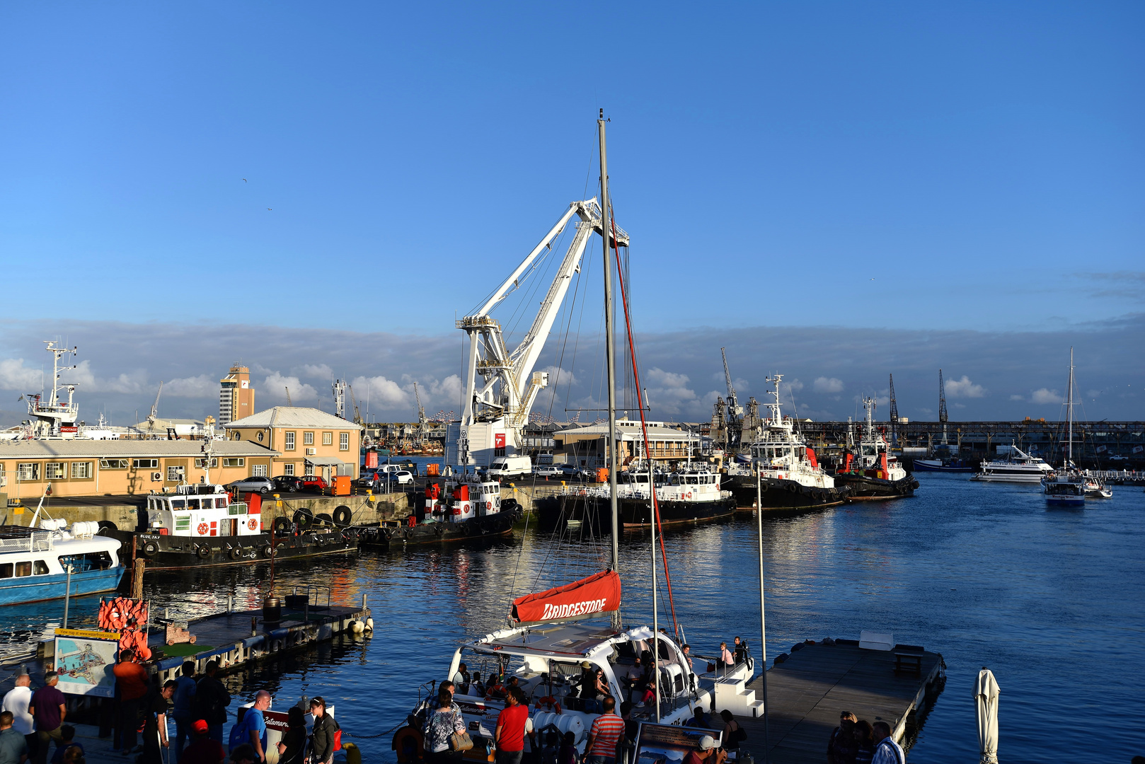 Der Hafen an der Waterfront