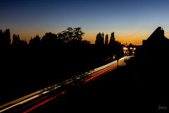 Der Hafen bei Sonnenuntergang