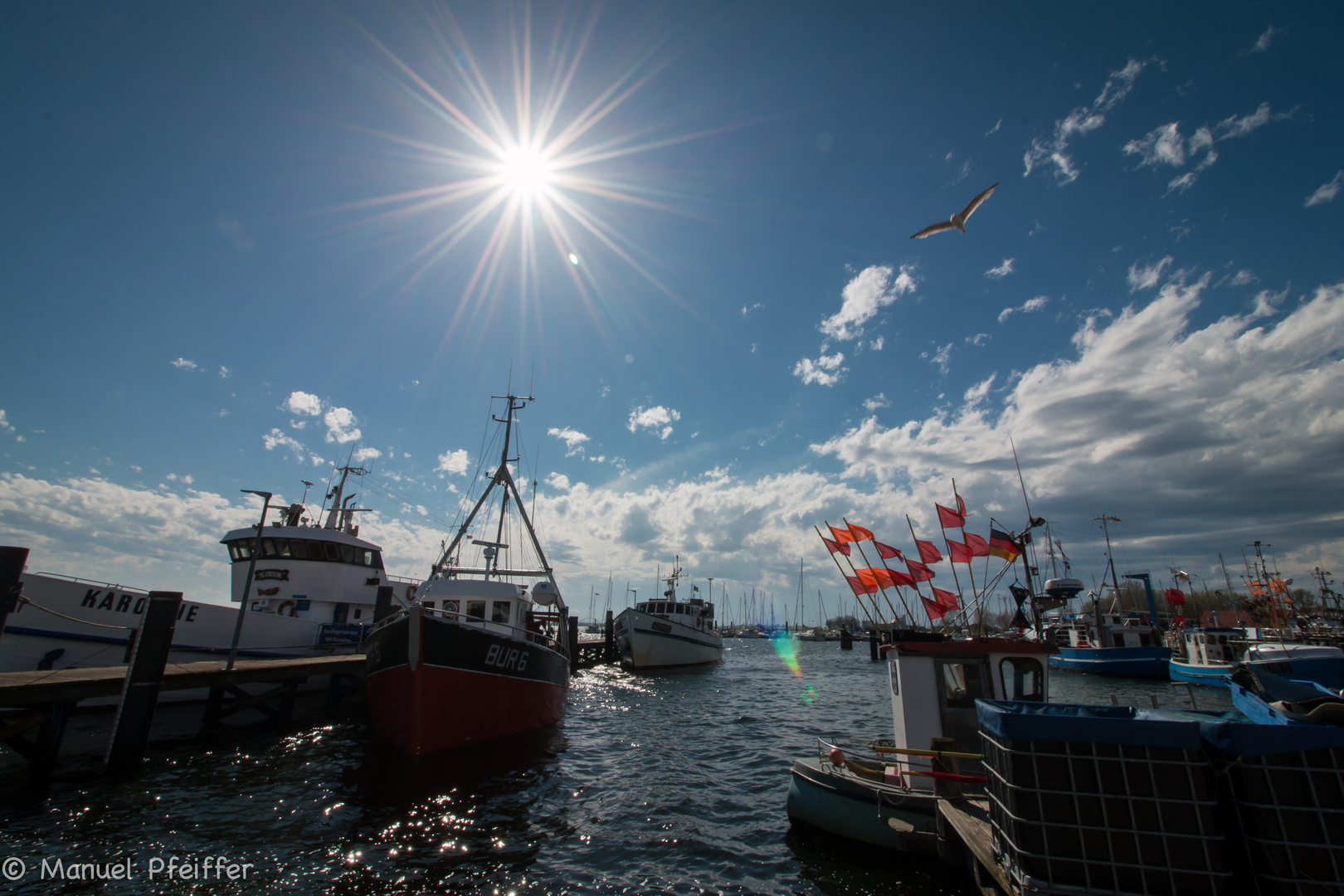 Der Hafen Burgstaaken auf Fehmarn