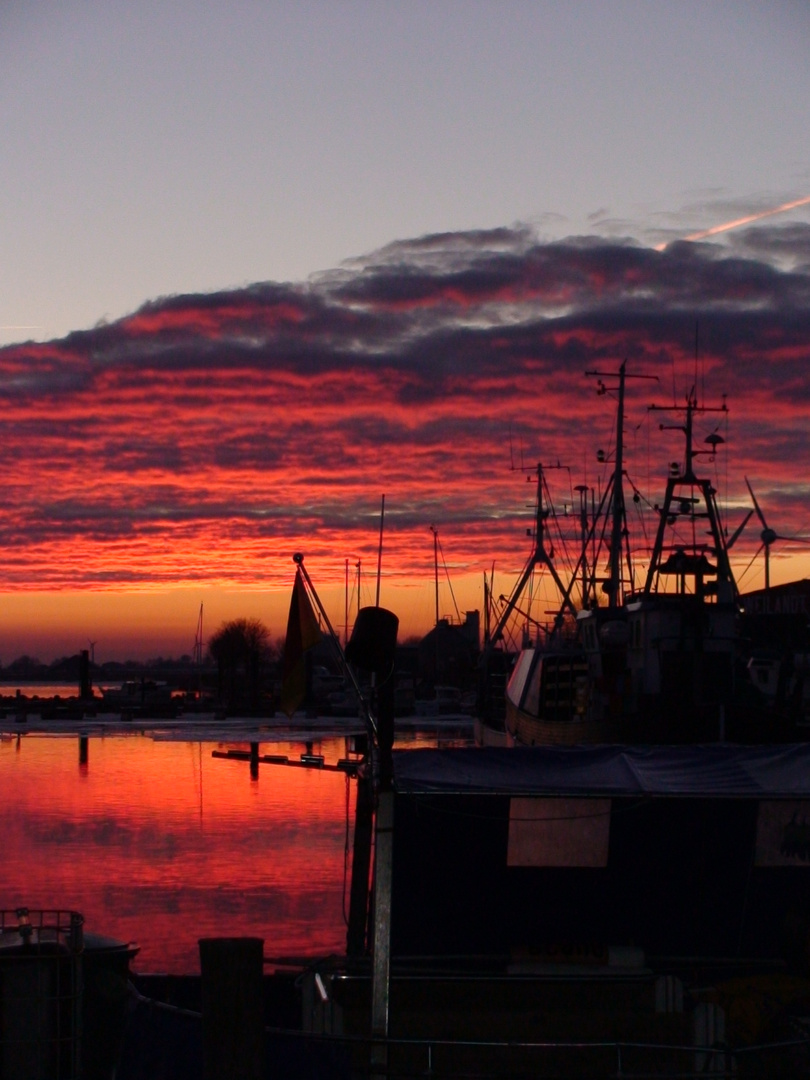 Der Hafen Burgstaaken auf Fehmarn