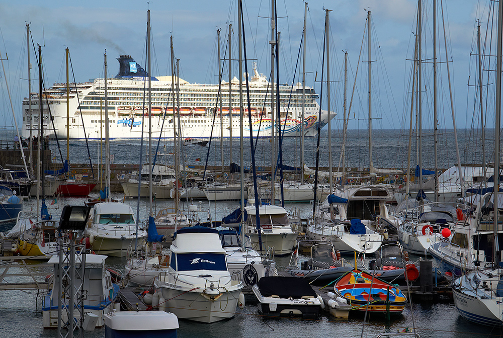 Der Hafen in Funchal...