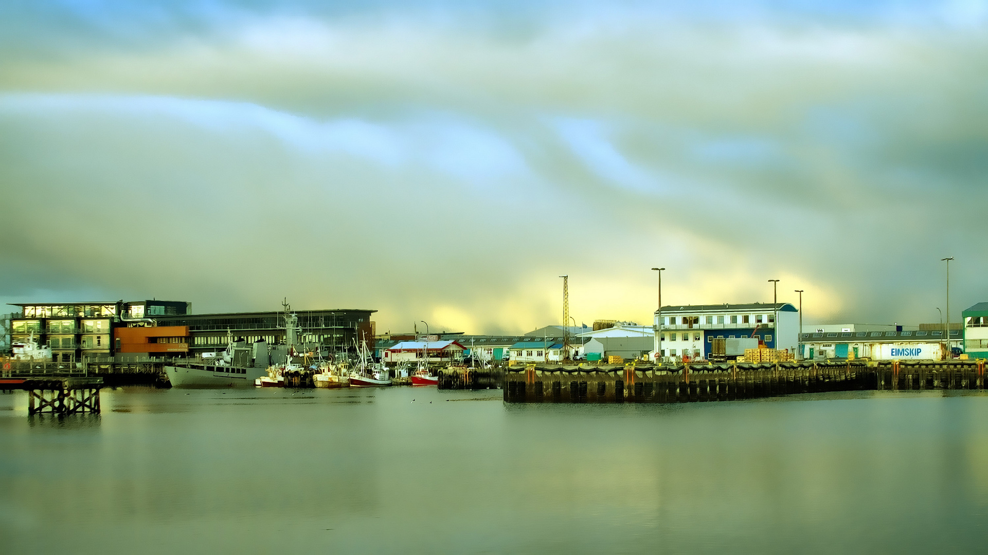 der Hafen in  Reykjavik