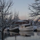 der Hafen in Uddevalla Stadt