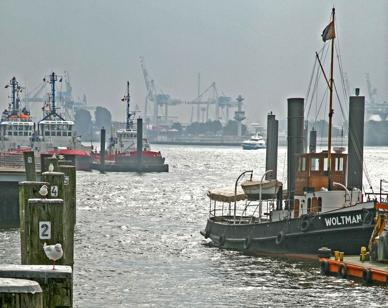 Der Hafen ist auch bei Regen schön