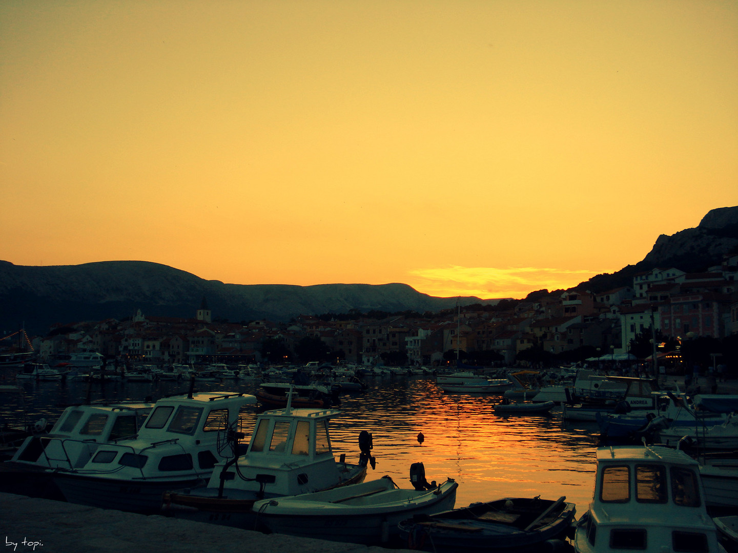 Der Hafen von Baška