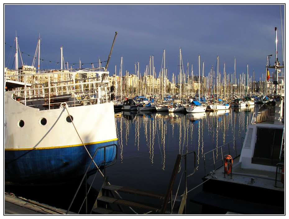 der Hafen von Barcelona