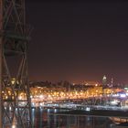 Der Hafen von Barcelona bei Nacht