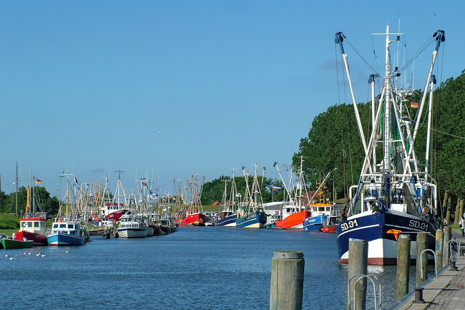 Der Hafen von Friedrichskoog im Jahr 2008