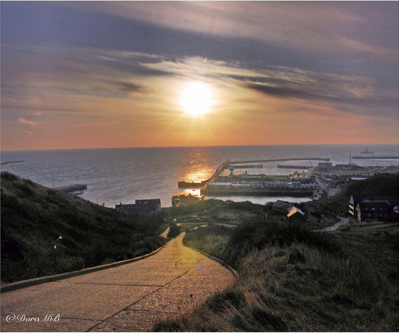 Der Hafen von Helgoland