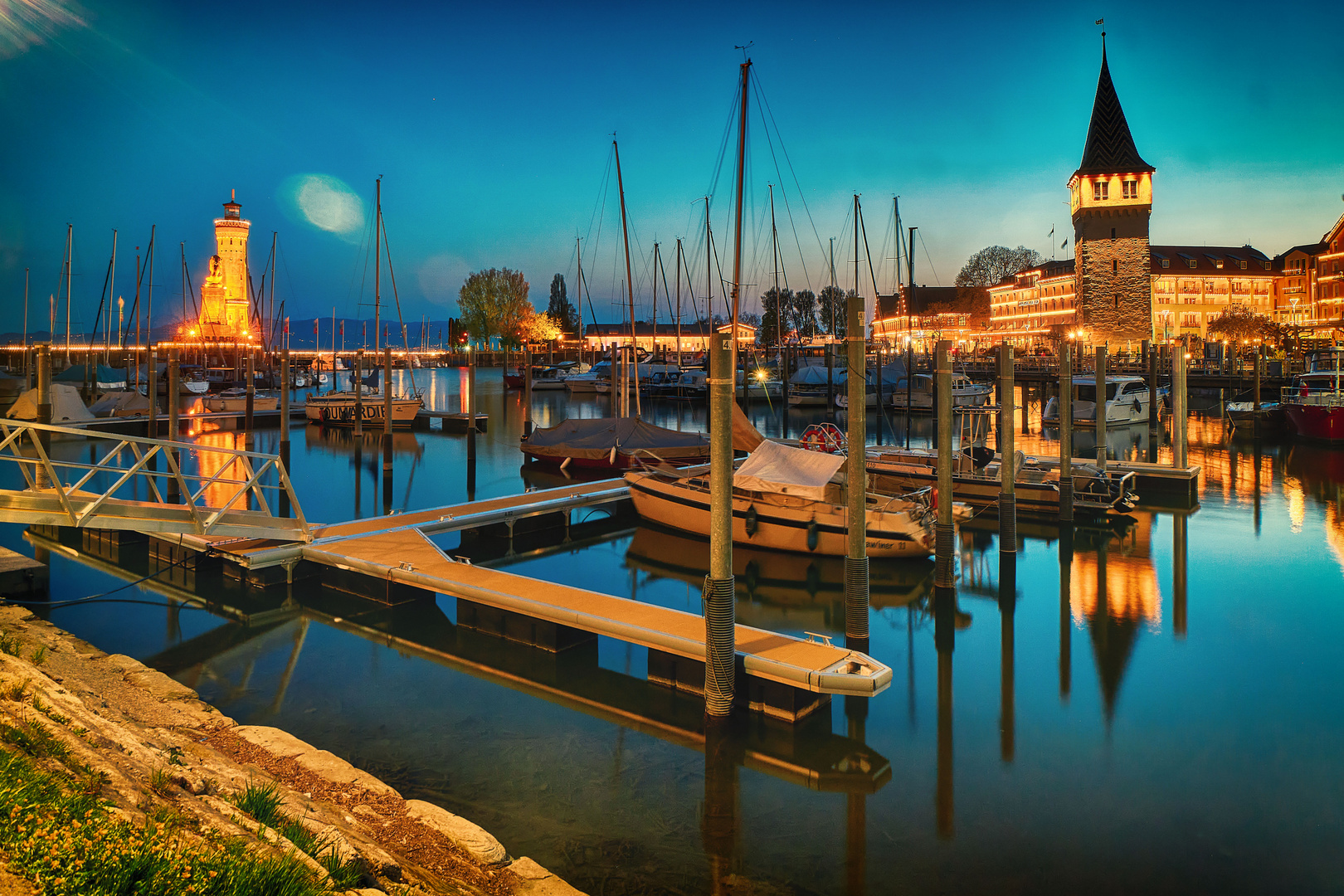 Der Hafen von Lindau 