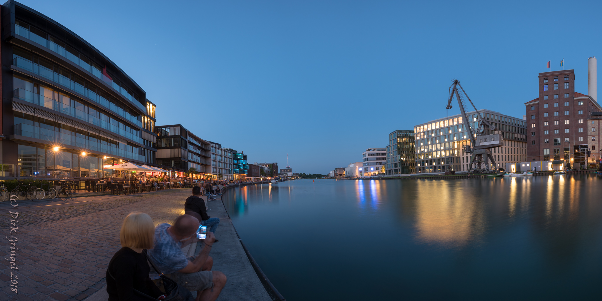 Der Hafen von Münster als Panorama