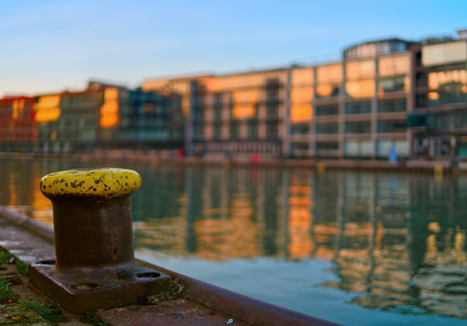 Der Hafen von Münster in Westfalen