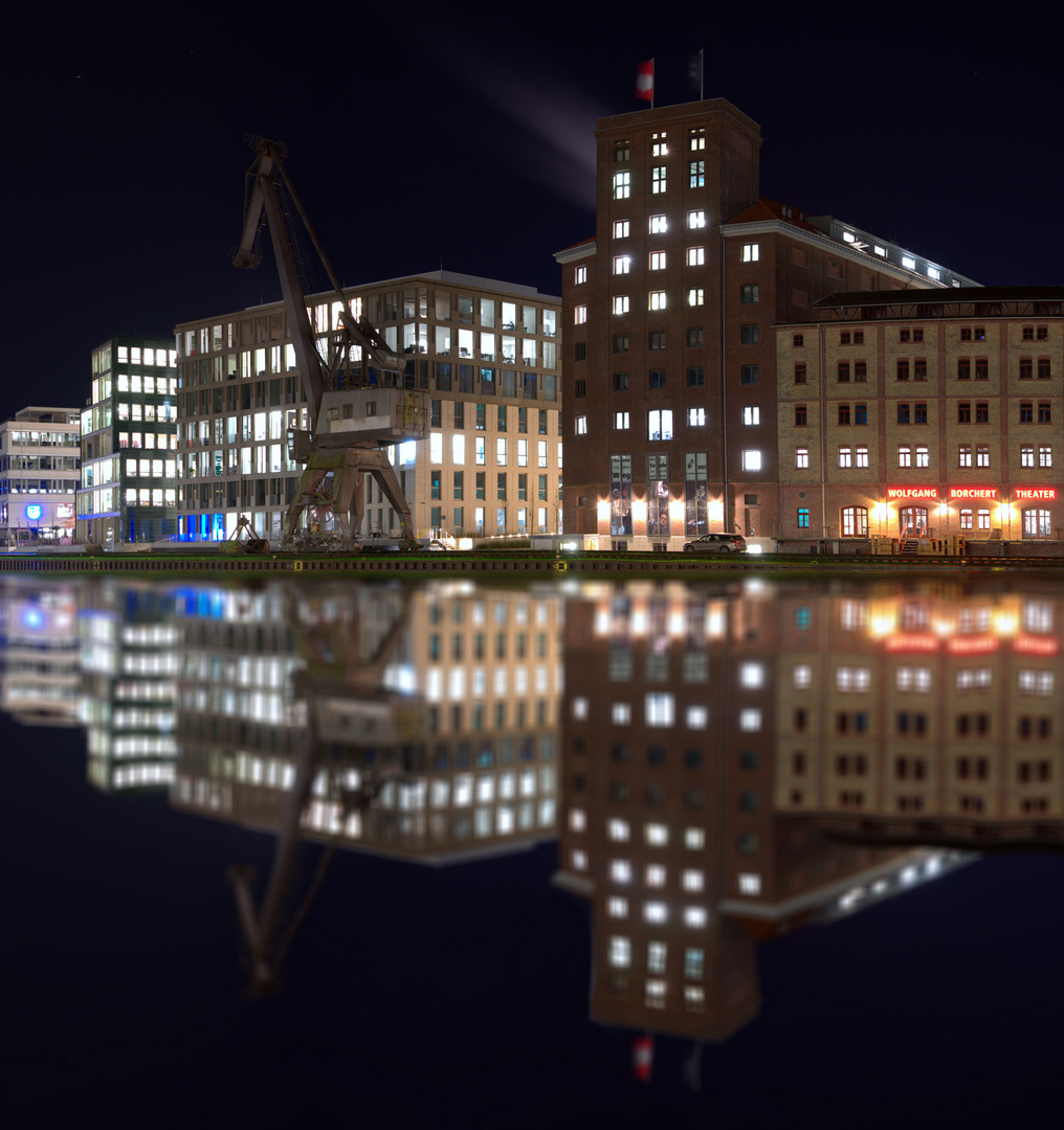 Der Hafen von Münster in Westfalen