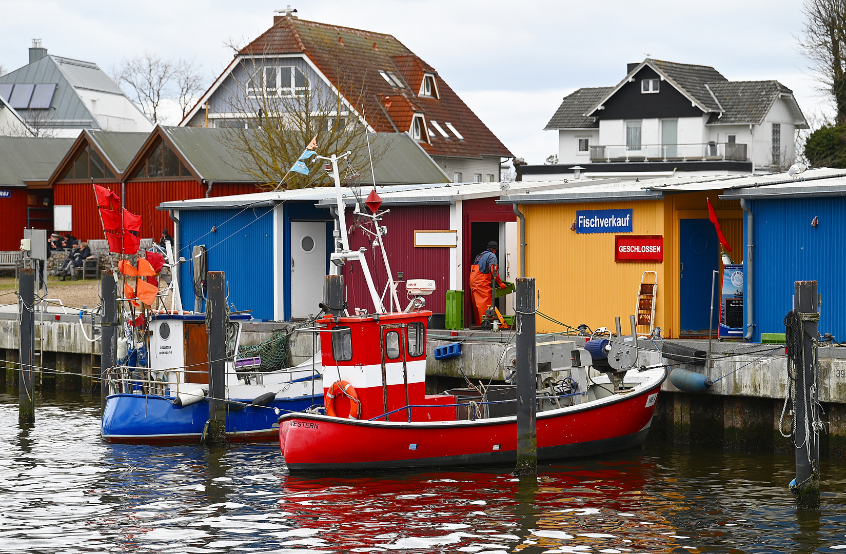 Der Hafen von Niendorf/Ostsee Kreis Ostholstein