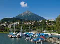 Der Hafen von Spiez (CH)