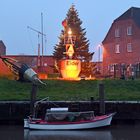 Der Hafen von Tönning am 02. Advent 2020