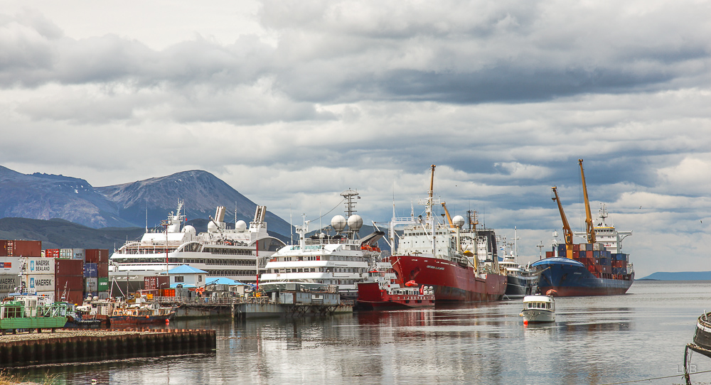 Der Hafen von Ushuaia