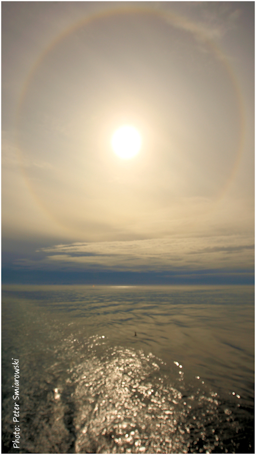 der Halo Licht Phänomene