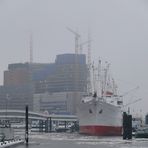 Der Hamburger Hafen im Winter