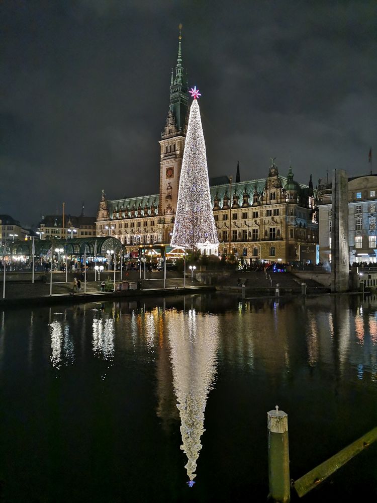 Der Hamburger Weihnachtsmarkt am Rathaus Foto & Bild weihnachten