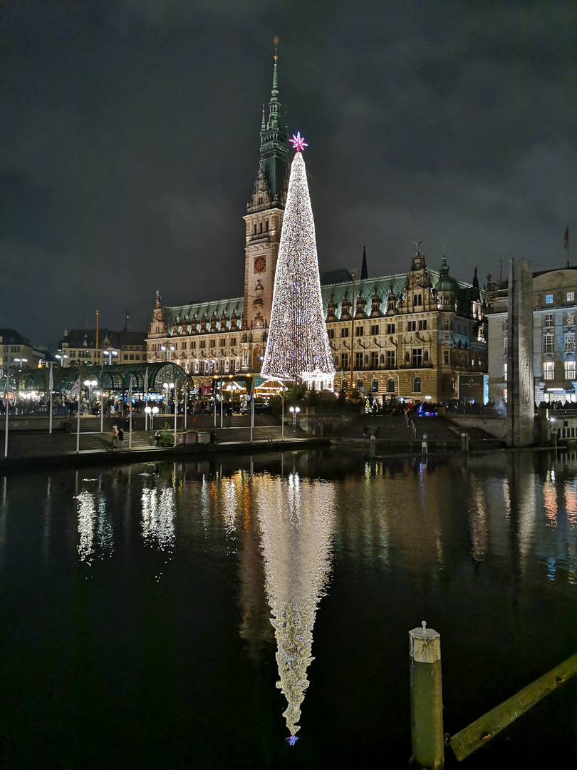 Der Hamburger Weihnachtsmarkt am Rathaus