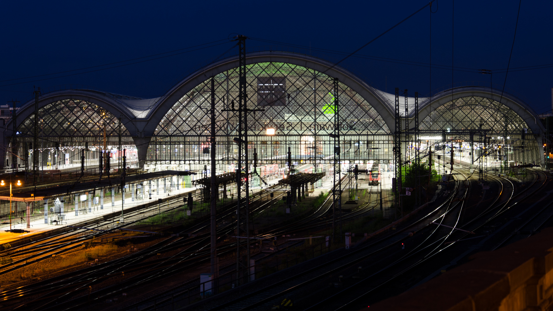 Der Hauptbahnhof von Dresden