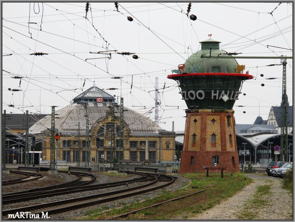 Der Hauptbahnhof von Halle (Saale)