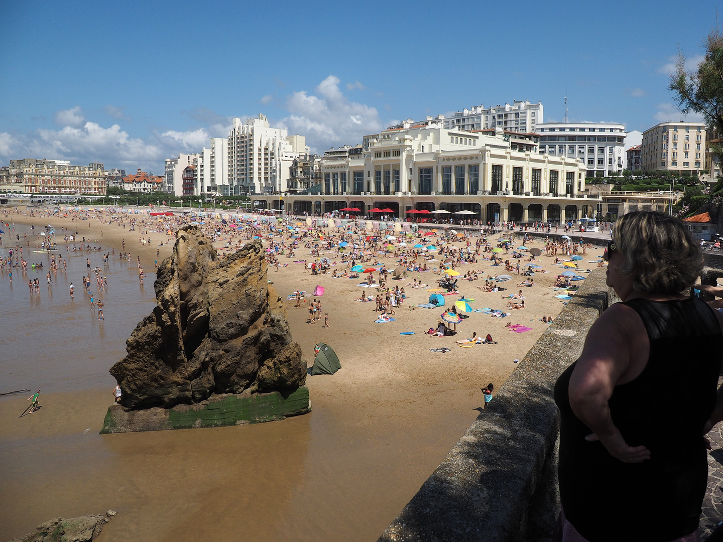 Der Hauptstrand von Biarritz