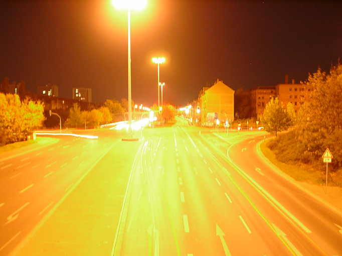 Der Hauptverkehrsknotenpunkt von Erfurt