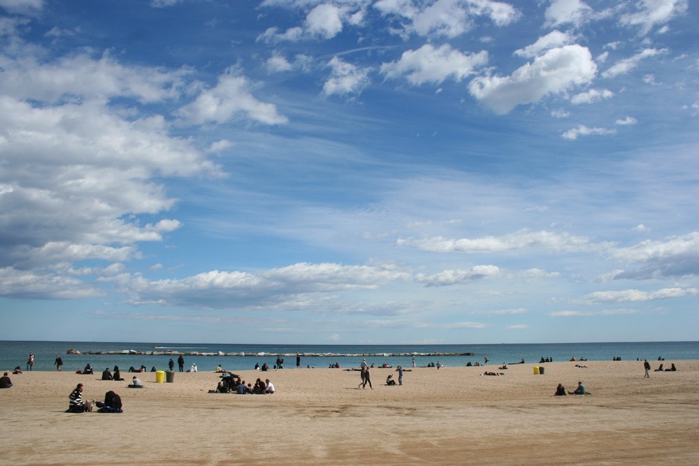 Der Hausstrand von Barcelona