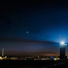 Der Helgoländer Leuchtturm und der Jupiter